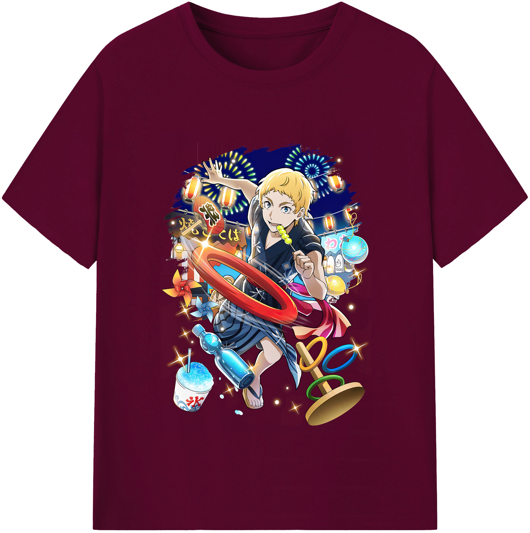 （画像用） 文豪ストレイドッグス Bungo Stray Dogs レディースカジュアルプリントTシャツ（綿100％）